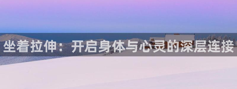 风速官方集团官网：坐着拉伸：开启身体与心灵的深层连接