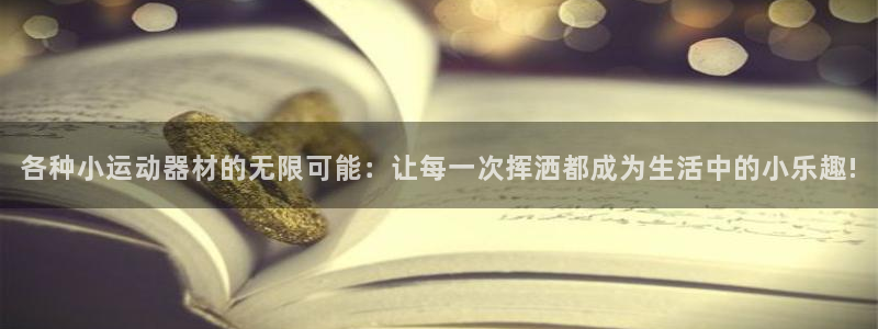 风速体育官方正版app代理：各种小运动器材的无限可能：让每一